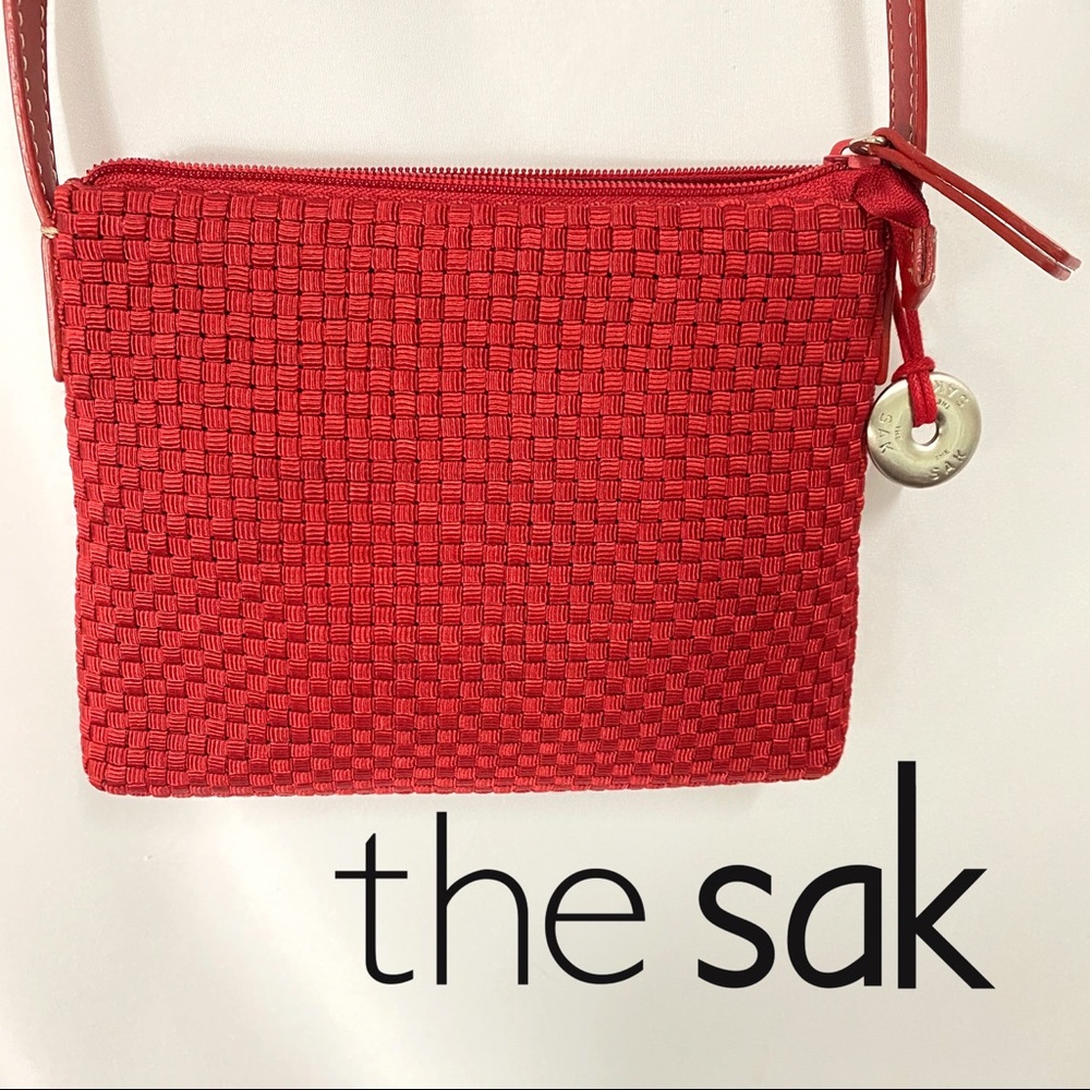 The Sak Micro-Mini Crossbody Bag in Red